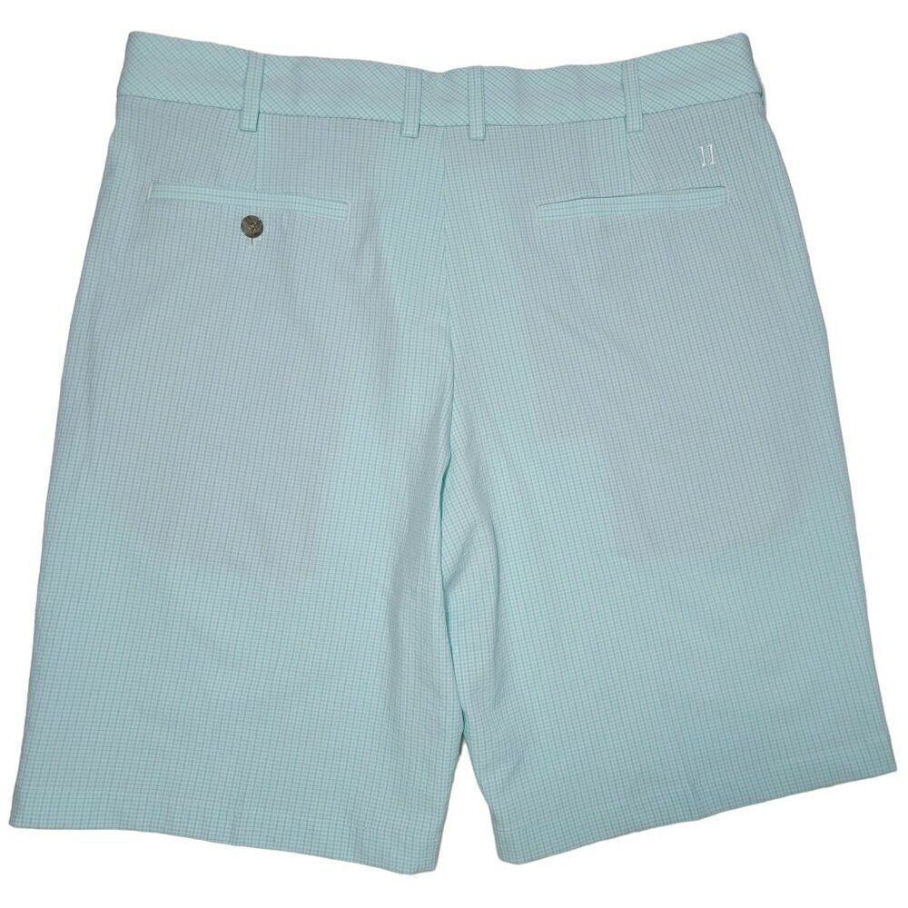 Walter‎ Hagen Shorts Men Size 36 Seersucker Golf Gripper Stretch Waistband Green - Picture 2 of 11